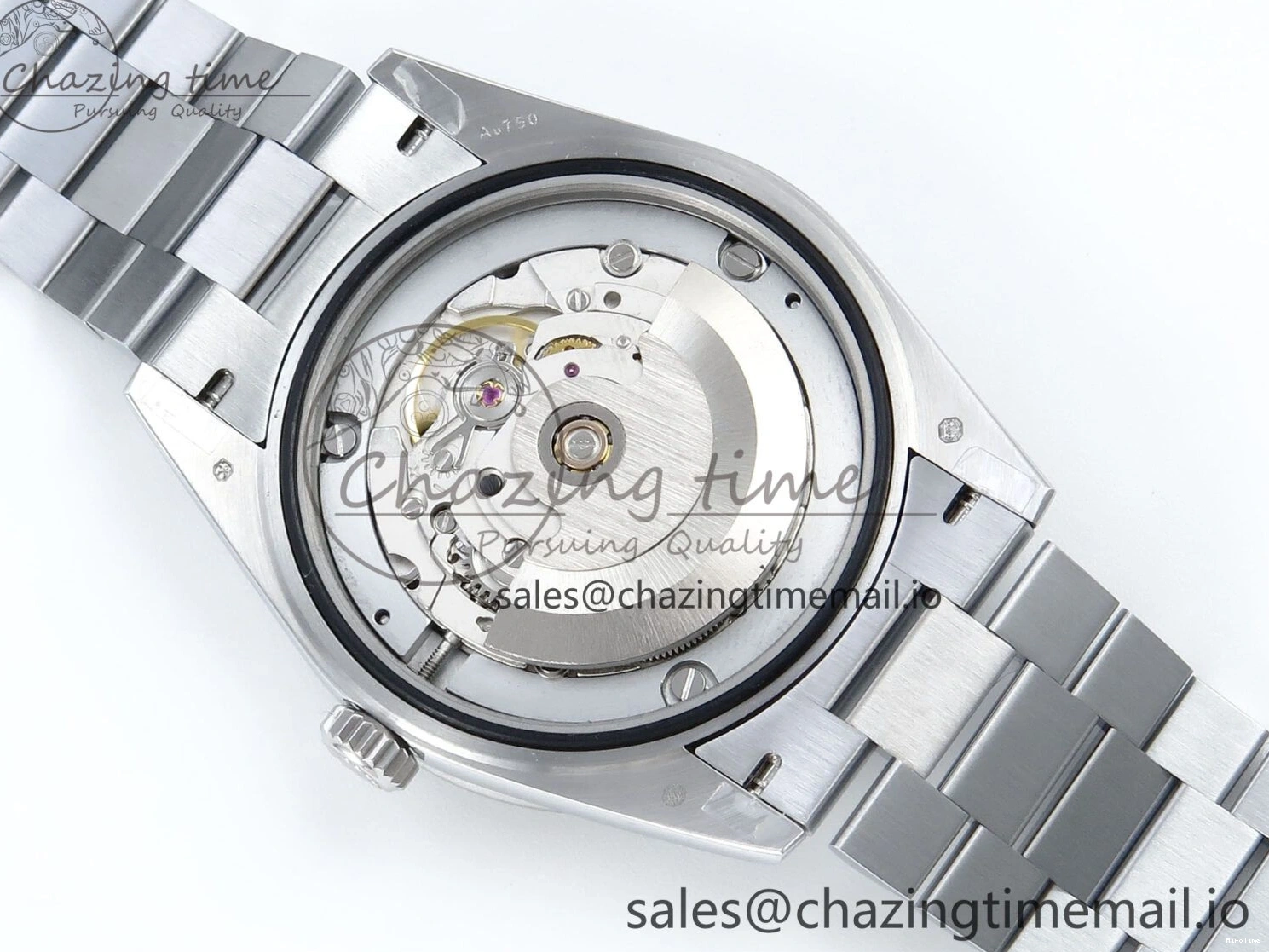 MiroTime 0409 Seasonal DayDate 40 SS QF 1:1 Best Edition Blue Black Dial Diamonds Bezel on President Bracelet A2836 V5 (Gain Weight) 482